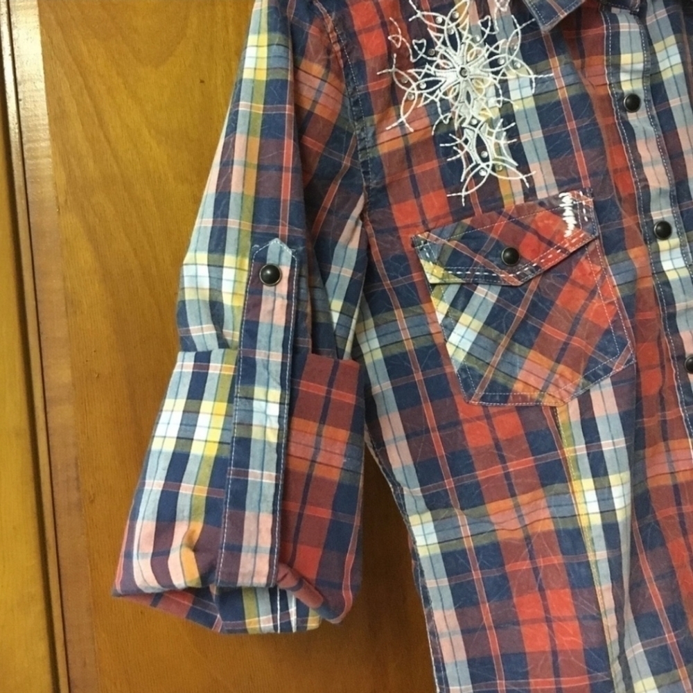 Rock&Roll Cowgirl Button-down Shirt M - Picture 7 of 10